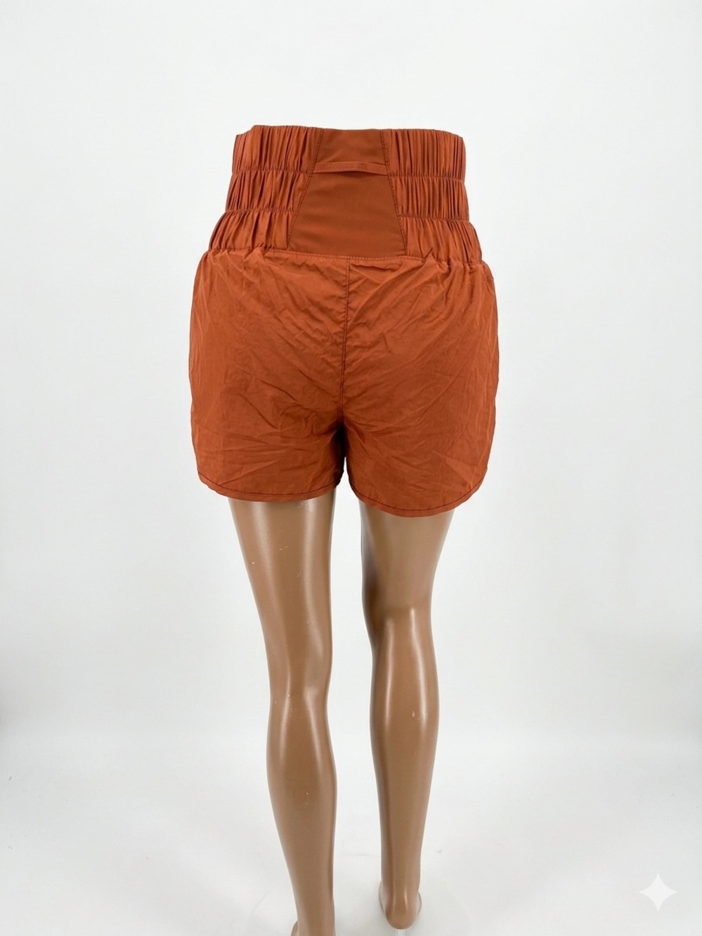 FP Movement by Free People Rust Orange High-Rise Elastic Waist Athletic Shorts - Picture 2 of 8